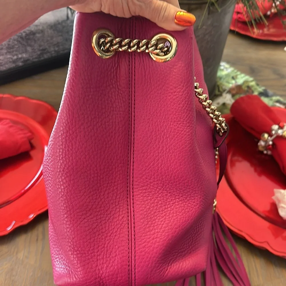 Gucci Chain Shoulder Soho Pink Bag - Picture 10 of 16